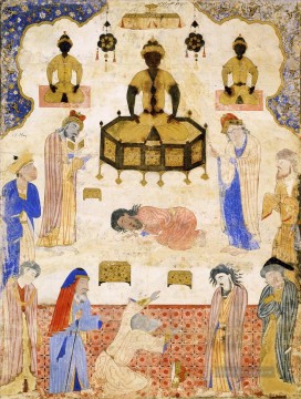 vagabonds resting in a cave Ölbilder verkaufen - A Falnamaside Azurblaa klos Religiosen Islam